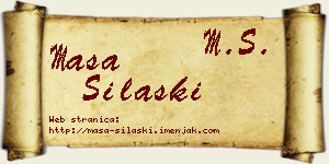 Maša Silaški vizit kartica